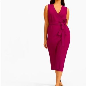 Everlane GoWeave sleeveless wrap dress sz 8